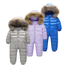 Детская одежда, зимние куртки для мальчиков и девочек, розовая куртка-пуховик, блестящий Зимний комбинезон, 2019 2024 - купить недорого