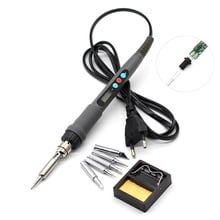 Yarboly 936d Digital LCD Adjustable Temperature Electric Soldering Station Soldering Iron 220V 60W Rework Welding Gun Tool 2024 - купить недорого