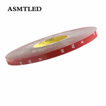 3M Red Double Sided Adhesive Tape 8mm 10mm 12mm High Strength Acrylic Foam Transparent Sticker for LED Strip Car Phone Fixed 2024 - buy cheap
