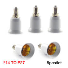 5PCS E14 to E27 Lamp Bulb Socket base Holder Converter 110v 220V Light Adapter Conversion Fireproof home room Lighting 2024 - buy cheap
