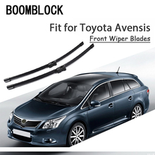 BOOMBLOCK 2PCS High Quality Front Windshield Wiper Blades For Toyota Avensis T250 T270 Sedan Hatchback Accessories 2024 - buy cheap