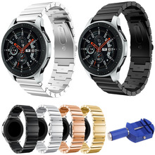 Браслет из нержавеющей стали для Samsung Galaxy Watch 46 мм SM-R800 ремешок металлический браслет для Samsung Gear S3 Frontier/S3 Classic 2024 - купить недорого