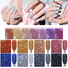 5g Holo Colorful Nail Glitter Powder Sliver Purple  Shimmer  Nail Art Decoration Shining Nails Tips 2024 - buy cheap