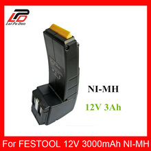 NEW 12v 3.0Ah Ni-MH Replace power tool battery for FESTOOL BP-CDD9,6, BPH9,6C, FSP-487512, FSP488437,BPH12C 2024 - buy cheap