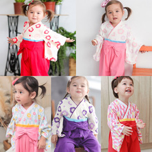 Унисекс для малышей длинный рукав хлопок; мягкая и удобная обувь кимоно, одежда для сна, для новорожденных, для маленьких мальчиков и девочек (Япония) Стиль Мужская пижама-кимоно Повседневное 2024 - купить недорого
