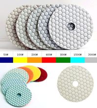 800# 4"(100mm) granite diamond dry polishing pads marble polishing pad for floor and stone 2024 - buy cheap