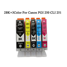Luocai-cartucho de tinta compatível pgi 250 cli 251 para canon pixma mg5420 mg5422 mg5520 mg5522 mg6420 ip7220 mx722 mx922 mx6820 2024 - compre barato