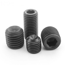 M6 conjunto de parafusos côncavos e parafusos 12.9, ponta hexagonal, fio de aço carbono, parafusos sem cabeça, 4mm-45mm de comprimento 2024 - compre barato