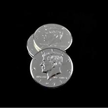 1 peça moeda dupla face metade de dólar prata (cabeça) adereços mágicos acessórios de surpresa brinquedos mágicos 2024 - compre barato