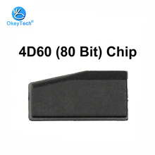 OkeyTech 4D60 80 Bits Blank Ceremic Chip TP06 Auto Carbon Car Key Transponder Chip ID60 80Bit for ford for Nissan for Kia Toyota 2024 - buy cheap