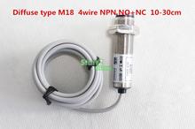 Diffuse type M18 4 Wires NPN NO+NC 10-30cm Detection Distance Photoelectric Sensor Optical Sensor CDD-40N 2024 - buy cheap