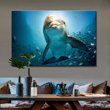 Seascape Posters and Prints Wall Art Canvas Painting Wall Decoration The Cute Dolphin Pictures for Living Room Wall No Framed 2024 - buy cheap