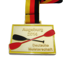 Сплав цинка Augsburg Deutsche металлическая медаль с золотым покрытием с лентой на шею для рекламной продажи k200179 2024 - купить недорого