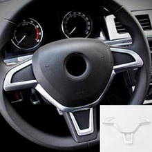 ABS Chrome For Skoda Octavia 2016 2017 2018 Car Steering Wheel Cover Trim Car Styling Auto Accessories 2024 - buy cheap