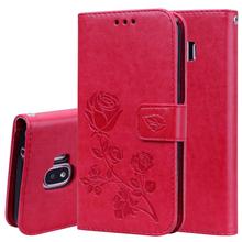 Flip Leather Phone Case For Samsung J2 PRO 2018 Flower Wallet Bag Cover Cases For Samsung Galaxy J2 Pro 2018 J250F J250 SM-J250F 2024 - buy cheap