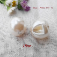 72pcs 18mm Side hole plastic imitation pearls button large pearls sewing buttons jewlry / clothing accessories wholesale 2024 - buy cheap