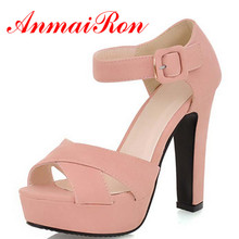 ANMAIRON Sandals New Arrive Summer 12cm Ultra High Heels Shoes Women Sandals Platform Pumps Female Party Wedding Shoes Size34-43 2024 - buy cheap