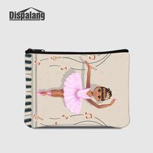 Dispalang Dancing Ballet Mini Handy Coin Purse Women Small Zipper Wallet Yoga Print Portable Shopping Outdoor Change Money Pouch 2024 - buy cheap