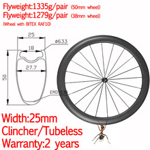 Width 25mm super light carbon wheels road bike clincher tubeless ceramic hub high TG pillar 1420 38mm/50mm road bicycle wheels 2024 - buy cheap