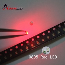 1000PCS LEDs SMD 0805 Red Diodes SMD LED 0805 SMD Diode 2.0*1.2*0.8mm 0805 smd led Red light-emitting diode 620-625nm 2024 - buy cheap