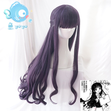 Biamoxer Card Captor Sakura CLEAR CARD Tomoyo Daidouji Cosplay Curly Hair Wig 70cm Anime New 2024 - buy cheap