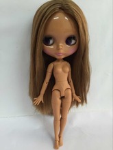 Instância comum de Boneca blyth Nu pele negra Fábrica boneca Apropriado Para DIY Mudança Toy BJD For Girls 2024 - compre barato