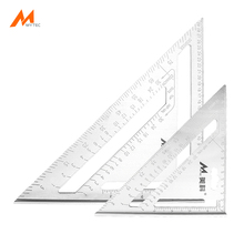 Herramienta de diseño cuadrado de 7/12 pulgadas de velocidad, regla triangular de aluminio, herramienta de medición de encuadre de carpintero 2024 - compra barato