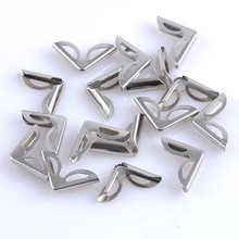 Silver Metal Corners Hollow Books Scrapbooking Photo Albums Menus Crafts DIY Supplies 40pcs 16x16x2.5mm CP1057 2024 - buy cheap