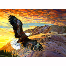 DIY 5D Diamond Painting Animals Eagle Resin Square Drill Embroidery Cross Stitch Mosaic Rhinestone Landscape Decoration Painting 2024 - buy cheap