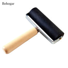 Behogar 10cm Printing Roller Tools Scrapbook Wallpaper Stamping Ink Glue Spreading Hard Rubber Brayer Printmaking Art Craft 2024 - buy cheap