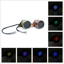 Velocímetro Digital LCD para motocicleta, indicador de odómetro y nivel de aceite, con retroiluminación Universal de siete colores, CC de 12V 2024 - compra barato