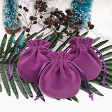 Bolsas de regalo con cordón púrpura bolsas de regalo de terciopelo bolsas de regalo y cajas de dulces para boda Baby Shower suministros de fiesta dec 2024 - compra barato