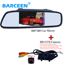 4.3Inch TFT LCD Color Display Car Rear View Monitor + 4IR  Car CCD Rear View Camera for MITSUBISHI RVR ASX 2013-2014 2024 - buy cheap