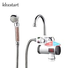 Kbxstart Water Heater Shower 220v Kitchen Faucet Instantaneous Water Heater Tap Instant Heaters Tankless Water Heating Torneira 2024 - buy cheap