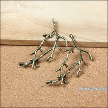Wholesale 8 pcs quality Antique bronze Tree Branch Pendant Alloy DIY Fashion charm Bracelet Necklace Jewelry Accessories 2024 - buy cheap