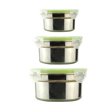 1Pcs Stainless Steel Fresh-Keeping Crisper Visible Sealed Preservation Box Bowl Lunch Box With Lid 2024 - buy cheap