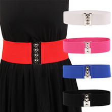 1pc New Elegant Women Black  Buckle White Wide Stretch Elastic Corset Waist Belts Waistband 2024 - buy cheap