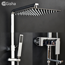 Gisha-Juego de Grifo de ducha de baño para bañera, grifos mezcladores de ducha de baño, cabezal de ducha de cascada, mezclador de pared G5002 2024 - compra barato