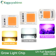 Kaguyahime LED Grow Light Chip COB/UV Full Spectrum/Warm/Cold White AC 220V 240V 20W 30W 50W 100W For Flower Plant  Growth 2024 - buy cheap