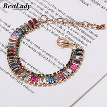 Best lady New Fashion Women Bracelets Jewelry Multicolor Bohemian Party Bangles Vintage Statement Bracelet Link Chain Girl Gifts 2024 - buy cheap