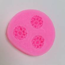 W1024 three Flowers Silicone Mold Fondant Sugarcraft Cake Decorating Tools Mini 2024 - buy cheap