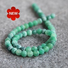 2021 New For Necklace 6mm Stripe Green Natural Frosted Onyx Beads Round DIY Carnelian Loose Accessory Part 15inch Jewelry Making 2024 - buy cheap