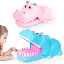 Bite Finger Hippo Game Big Mouth Hippo Teeth Funny Toy Electric Animal Joke Toy Antistress For Family Halloween Gifts Desk Games 2024 - buy cheap