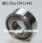 Free shipping --- high quality MR115ZZ deep groove ball bearing (5 * 11 * 4MM) MR115ZZ bearing steel bearings 2024 - buy cheap