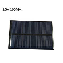 Mini Panel Solar de silicio policristalino, 5,5 V, 100MA, bricolaje, para cargadores de batería de teléfono móvil 2024 - compra barato