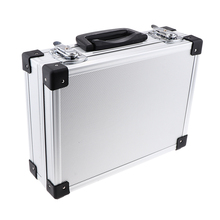Aluminum Barber Tools Accessories Makeup Train Case Tattoo Box Hair Salon Styling Storage Holder Travel Carrying Case - Silver 2024 - buy cheap