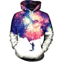 Cloudstyle 3D Hoodies Men Space Astronaut 3D Print Streetwear Long Sleeve Sweatshirts Hoody Pullover Fashion Tops Plus Size 5XL 2024 - buy cheap