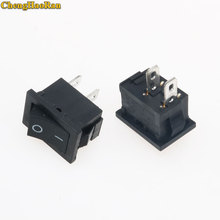 ChengHaoRan Black Push Button Mini Switch 6A-10A 250V 2Pin Snap-in On/Off Rocker Switch 2024 - buy cheap