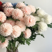 1pcs 3 head hydrangea silk flower Ball Dandelion artificial flowers birthday home wedding decoration accessories fake flowers 2024 - buy cheap