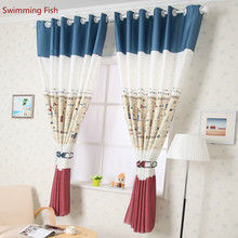 Exquisite 2 meters height short bay window curtain small decoration curtains for children room finished product 2024 - buy cheap